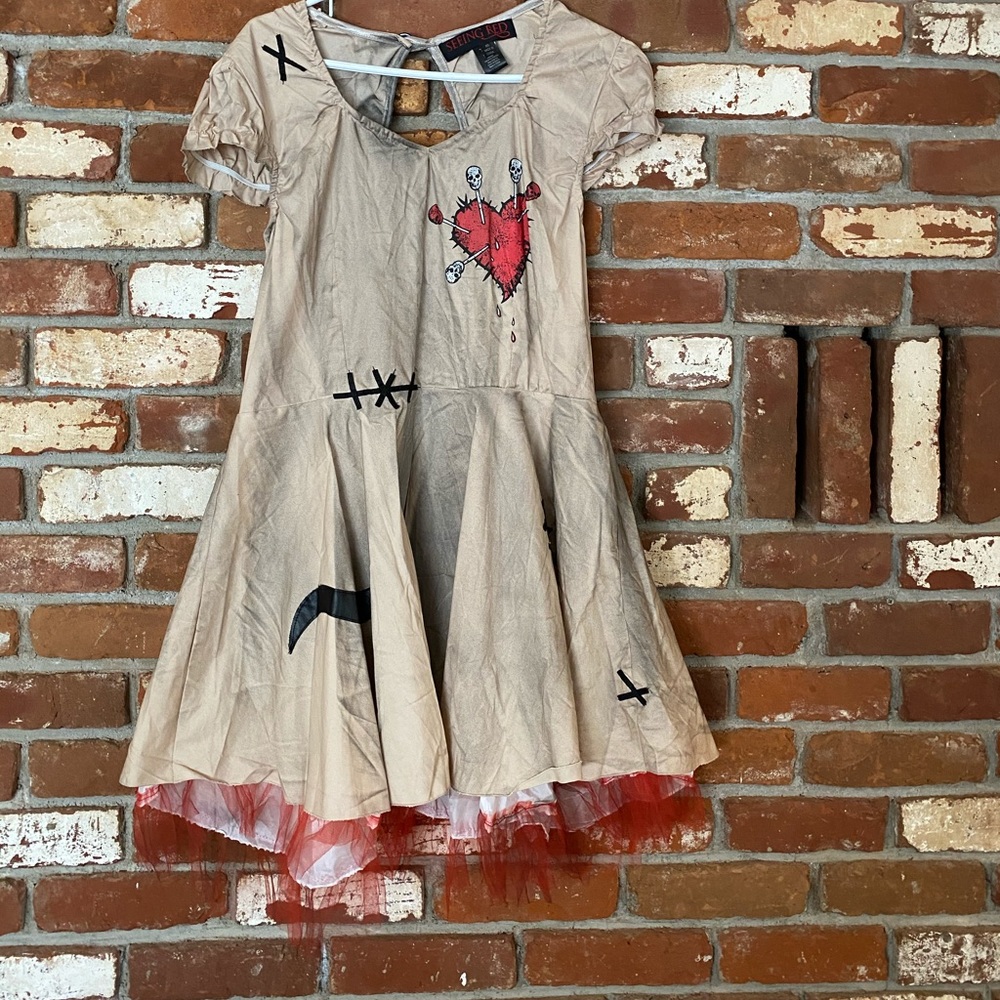 Voodoo doll dress costume